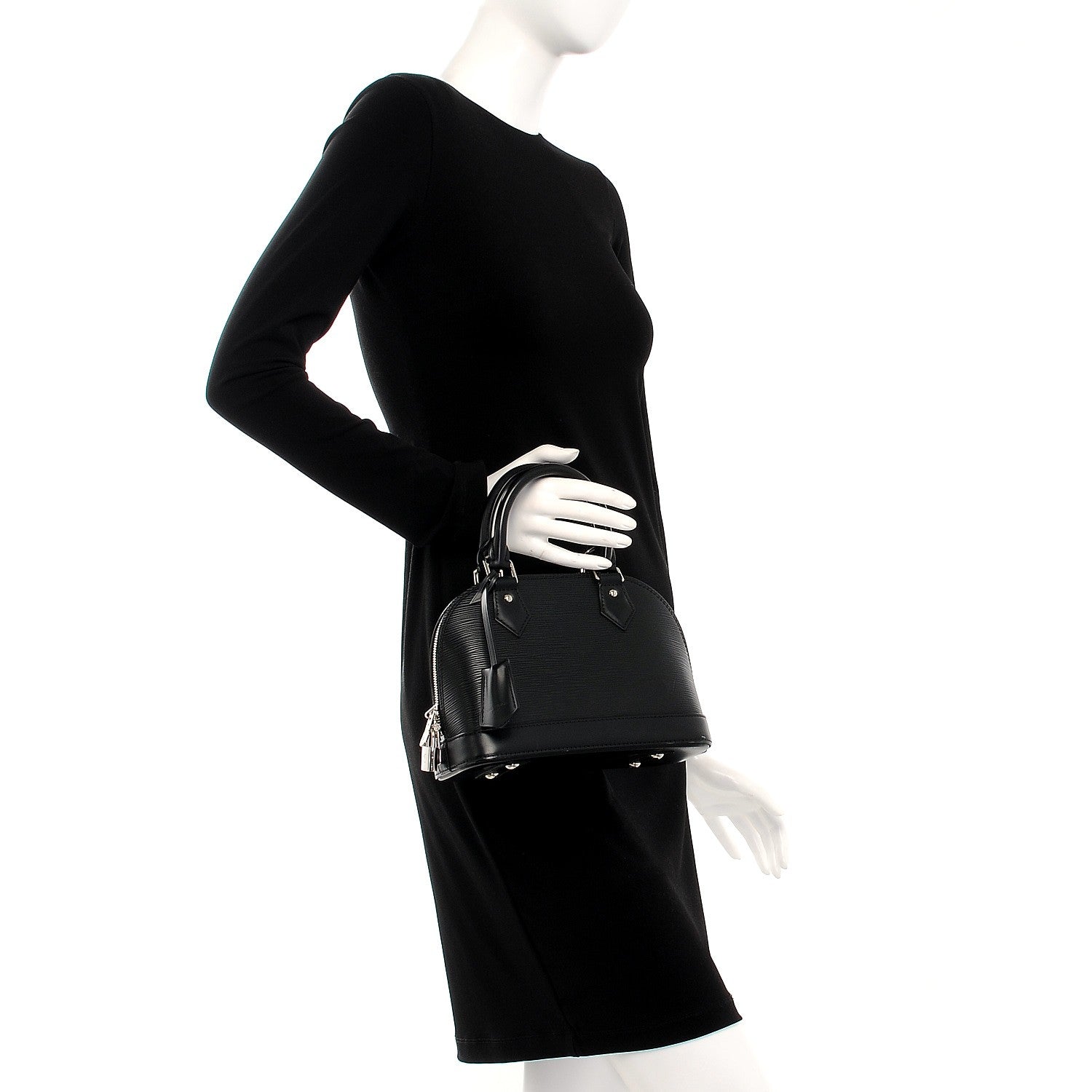 Louis Vuitton Epi Alma BB Black 3 of 12