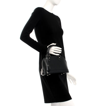 Louis Vuitton Epi Alma BB Black 3 of 12