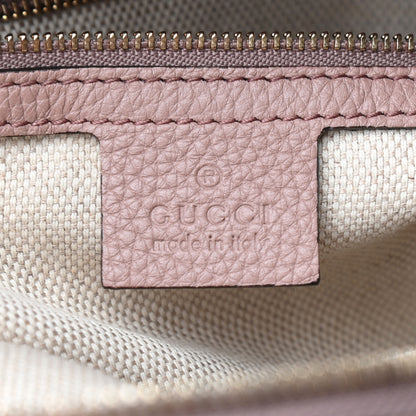 Gucci Pebbled Calfskin Large Soho Hobo Camelia 6 of 9