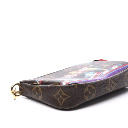 Louis Vuitton Monogram 2020 Christmas Animation Bumper Cars Mini Pochette Accessories Coquelicot 5 of 9