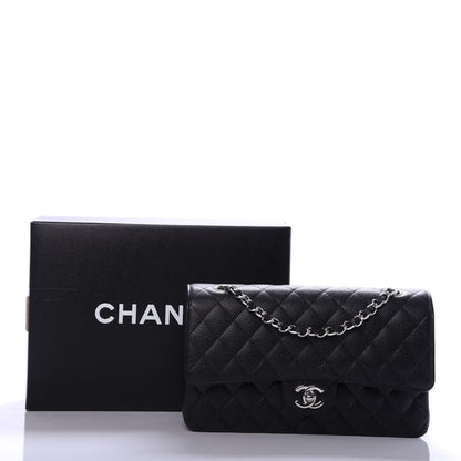 Chanel Caviar Quilted Medium Double Flap Black 10 of 10