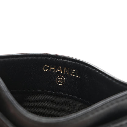 Chanel Lambskin Lucky Charms Card Holder Black 6 of 7