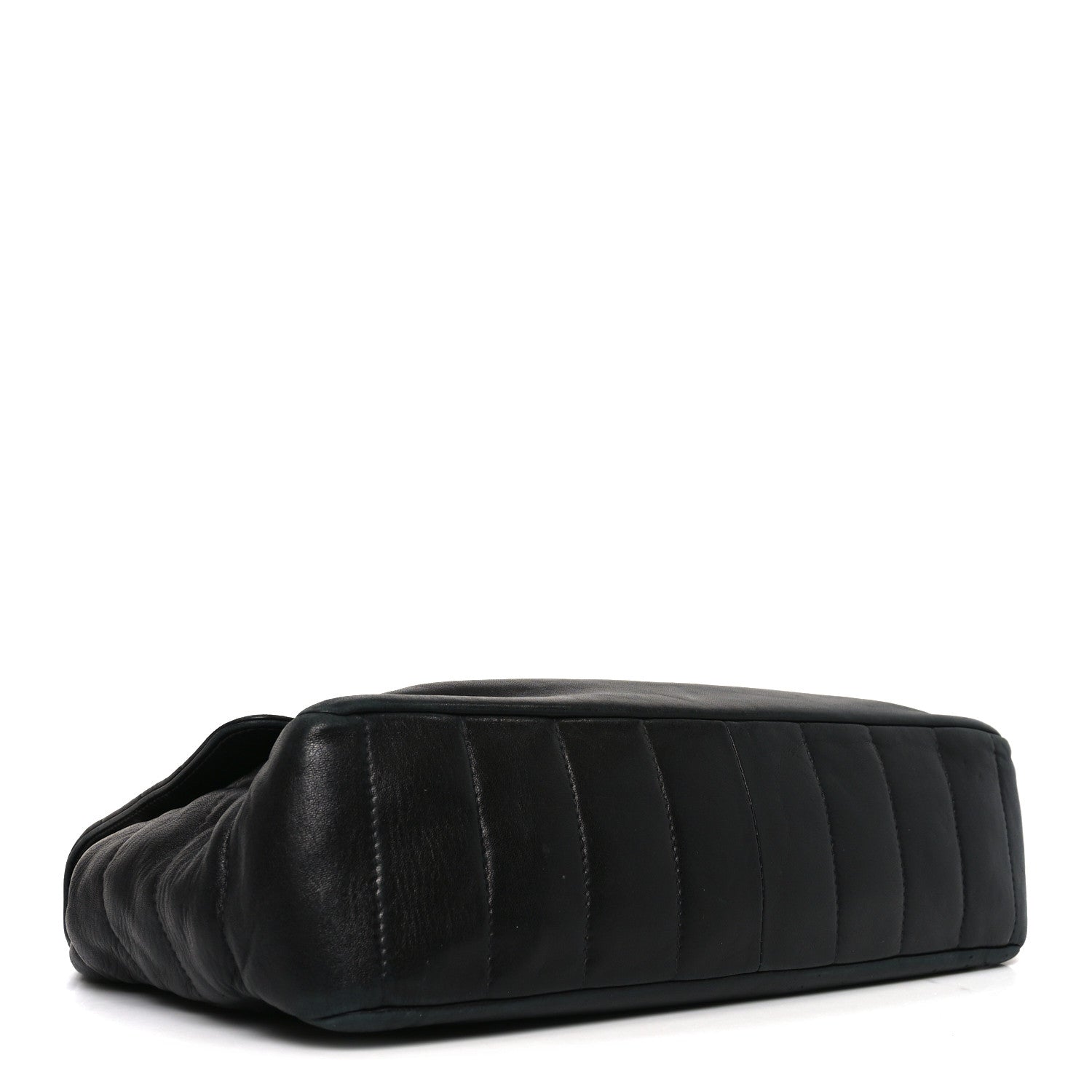 Chanel Lambskin Horizontal Quilt Jumbo Mademoiselle Flap Black 4 of 10