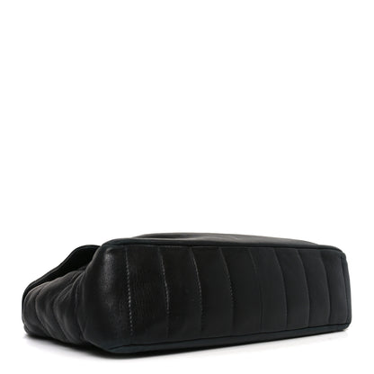 Chanel Lambskin Horizontal Quilt Jumbo Mademoiselle Flap Black 4 of 10