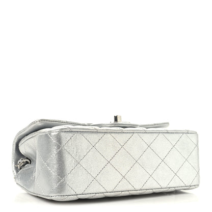 Chanel Metallic Lambskin Quilted Mini Rectangular Flap Silver 4 of 10
