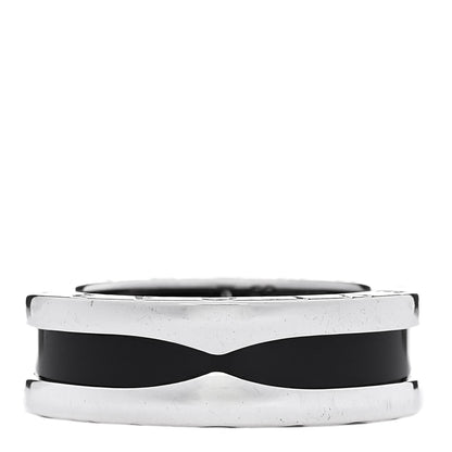 Bulgari Sterling Silver Ceramic Save The Children One-Band Ring 52 6 1 of 5