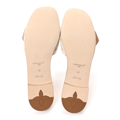 Louis Vuitton Monogram LV Frame Flat Mule 40 Dune Beige 6 of 10