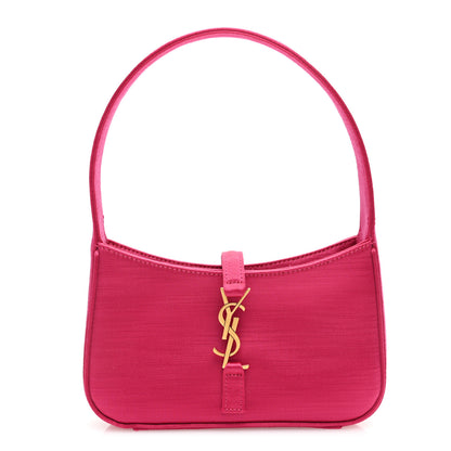 Saint Laurent Satin Le 5 A 7 Mini Hobo Guava Pink 1 of 10