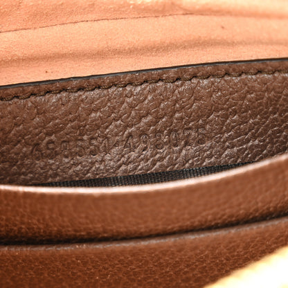 Gucci GG Supreme Monogram Textured Calfskin Web Mini Ophidia Half Moon Hobo Beige Ebony New Acero 7 of 11