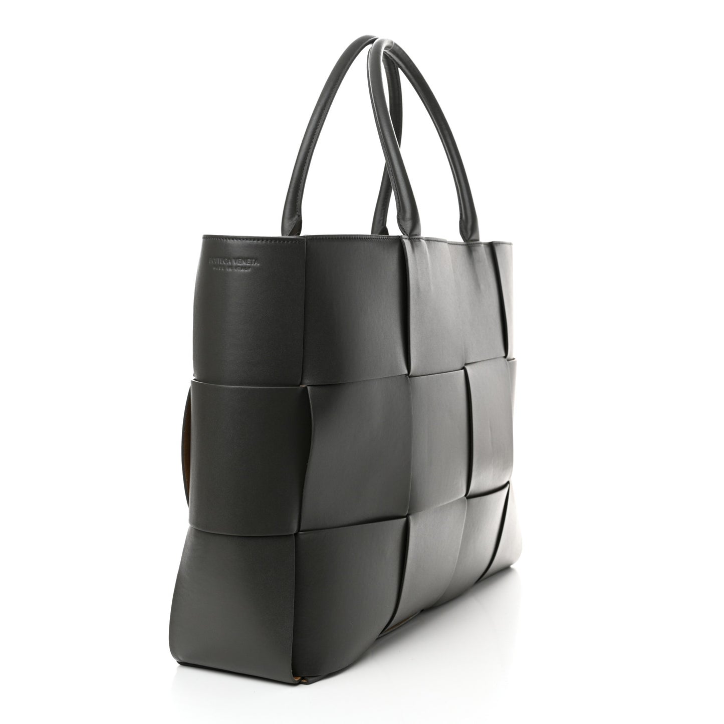 Nappa Maxi Intrecciato Large Arco Tote Grey
