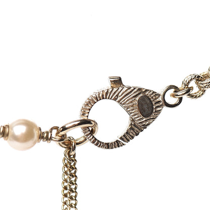 Chanel Pearl CC Short Necklace Gold 3 of 4