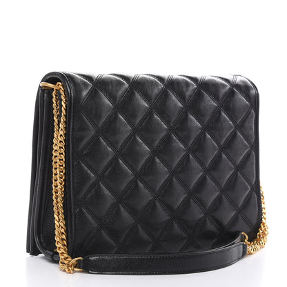 Saint Laurent Lambskin Quilted Small Becky Chain Bag Black 3 of 9