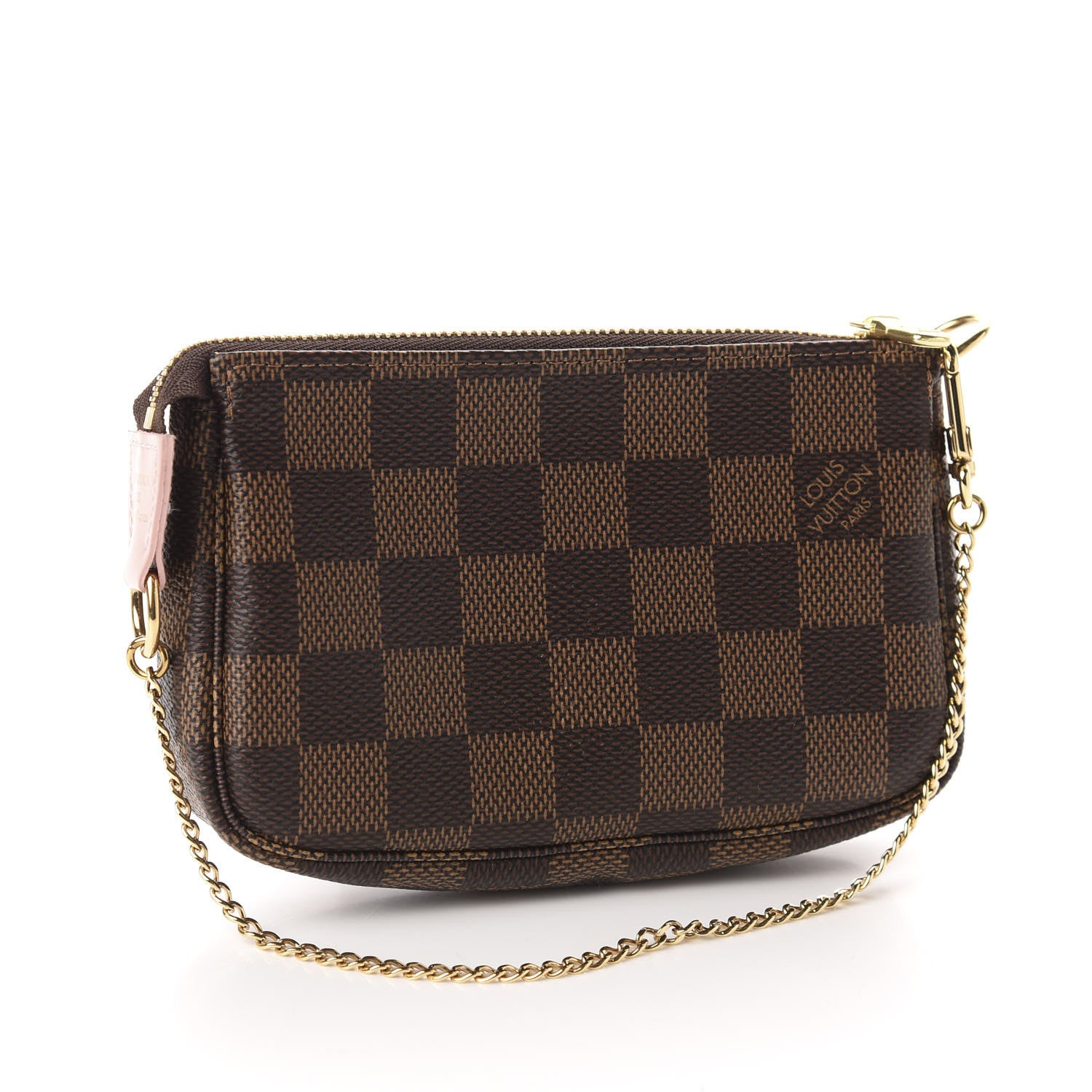 Louis Vuitton Damier Ebene 2020 Christmas Animation Big Wheel Mini Pochette Accessories Rose Ballerine 3 of 8