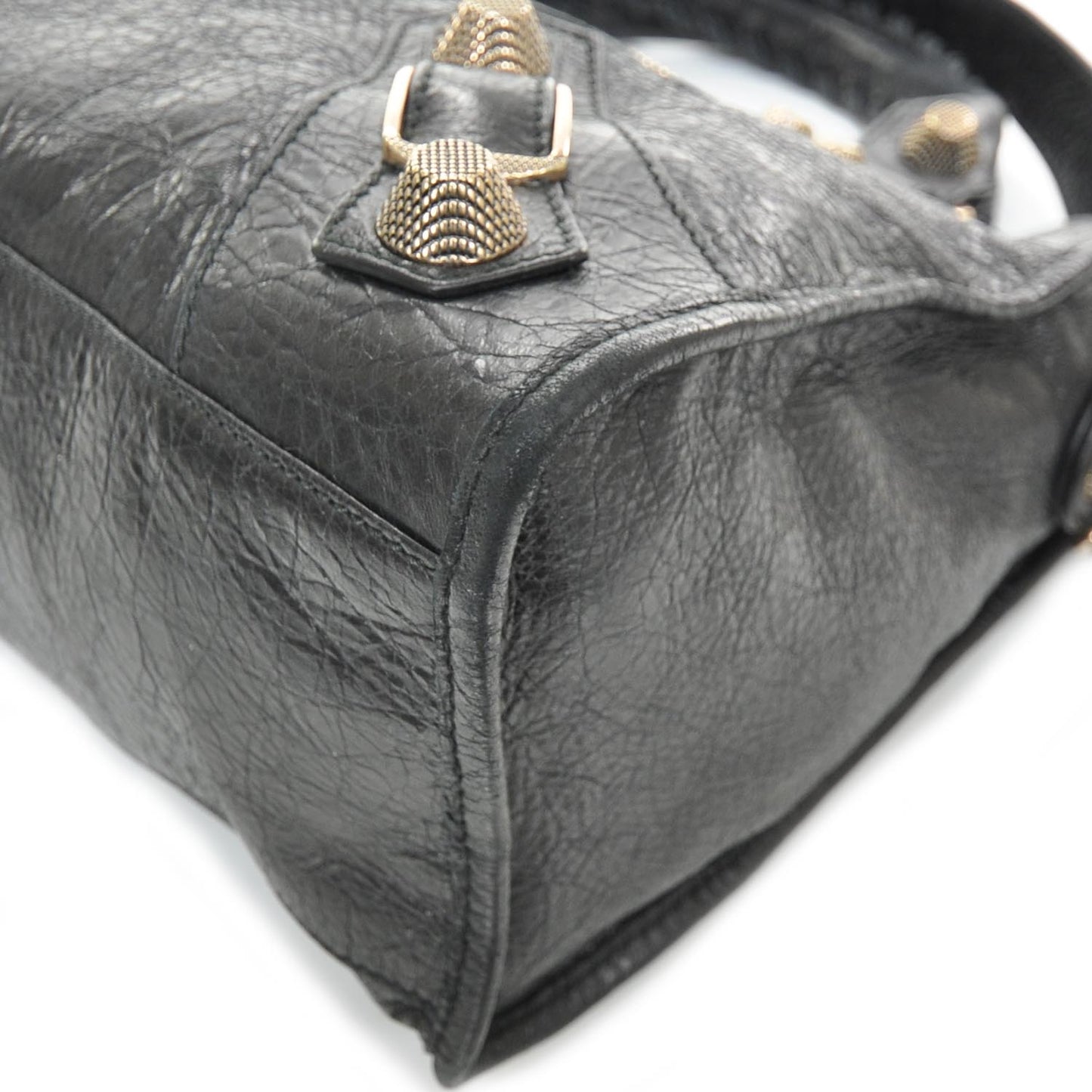 Agneau Rose Gold Hardware Giant City Black