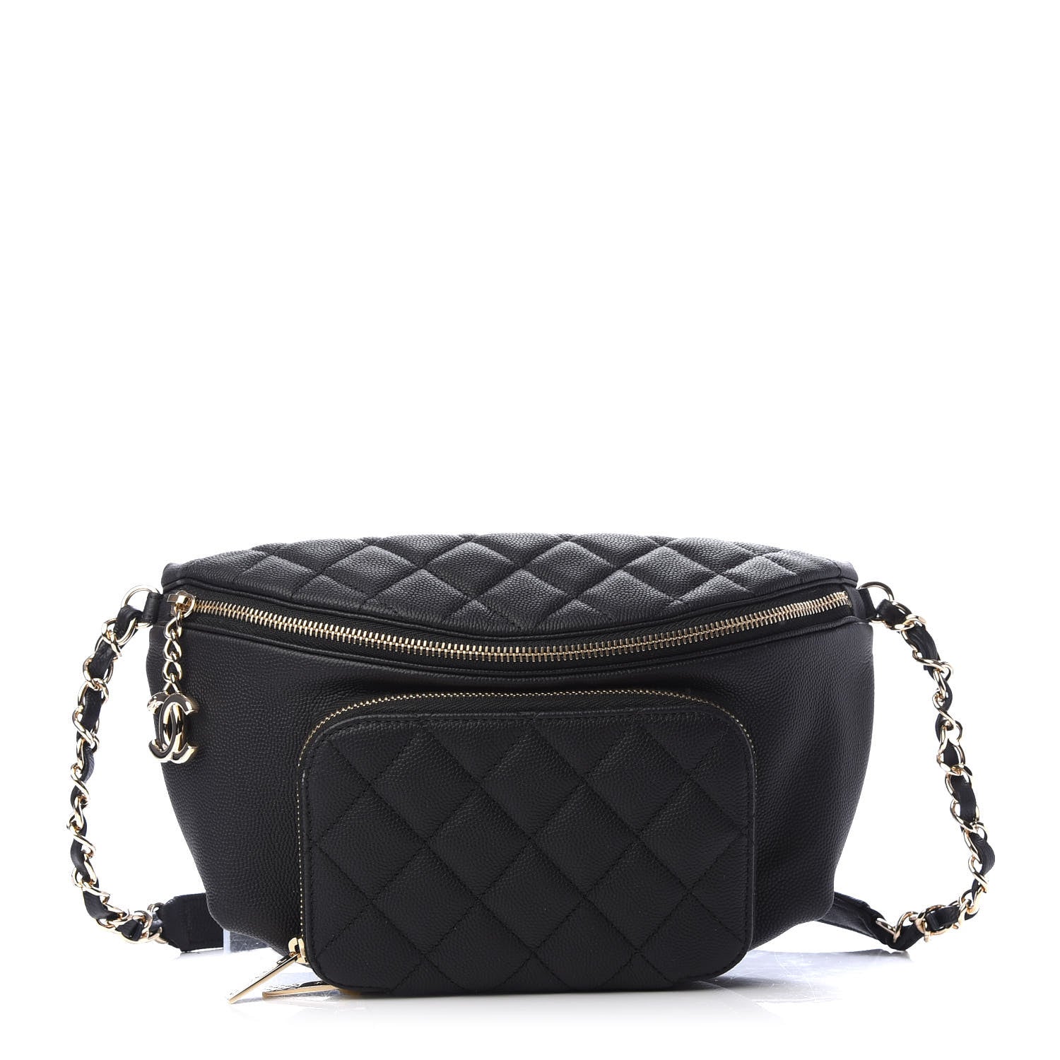 Chanel Caviar Quilted Business Affinity Waist Belt Bag Black 1 of 9
