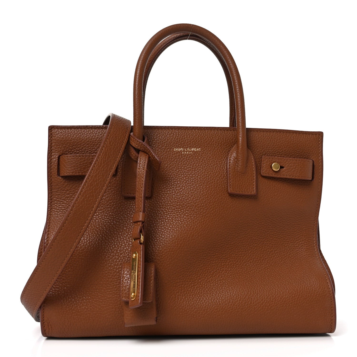 Saint Laurent Grained Calfskin Baby Sac De Jour Supple Canyon 1 of 10