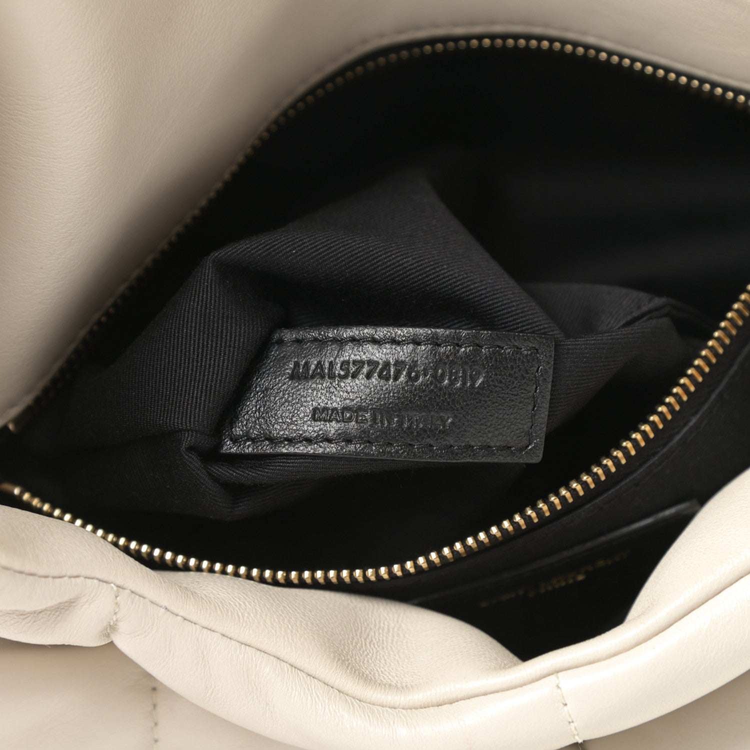 Saint Laurent Lambskin Quilted Small Loulou Puffer Monogram Chain Satchel Crema Soft 7 of 15