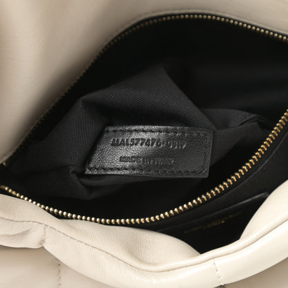 Saint Laurent Lambskin Quilted Small Loulou Puffer Monogram Chain Satchel Crema Soft 7 of 15