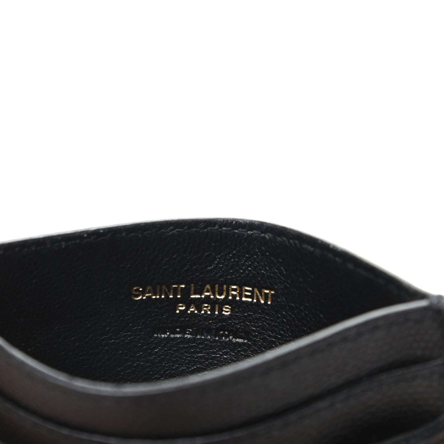 Grain De Poudre Matelasse Chevron Monogram Credit Card Case Black