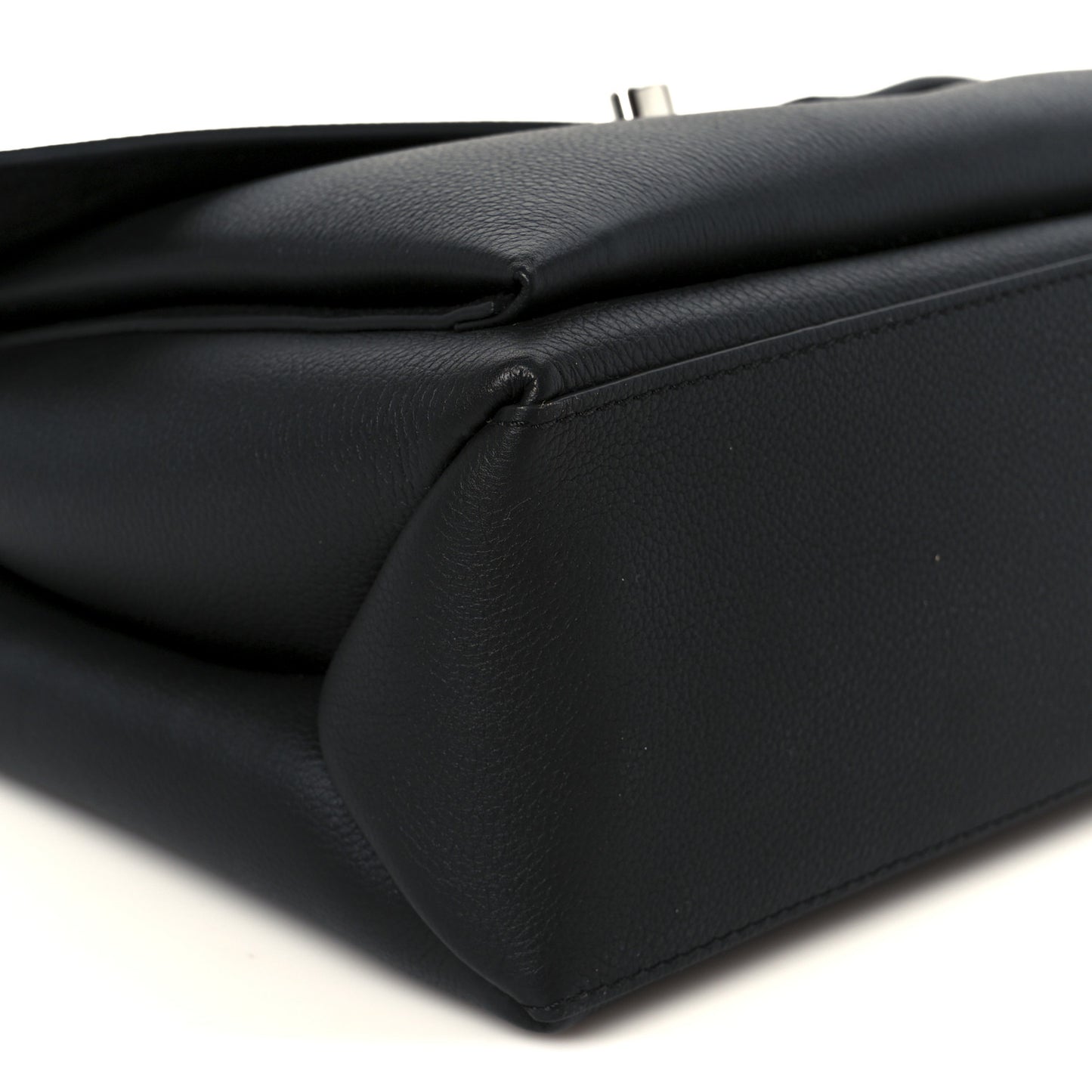 Soft Calfskin My Lockme Top Handle Black