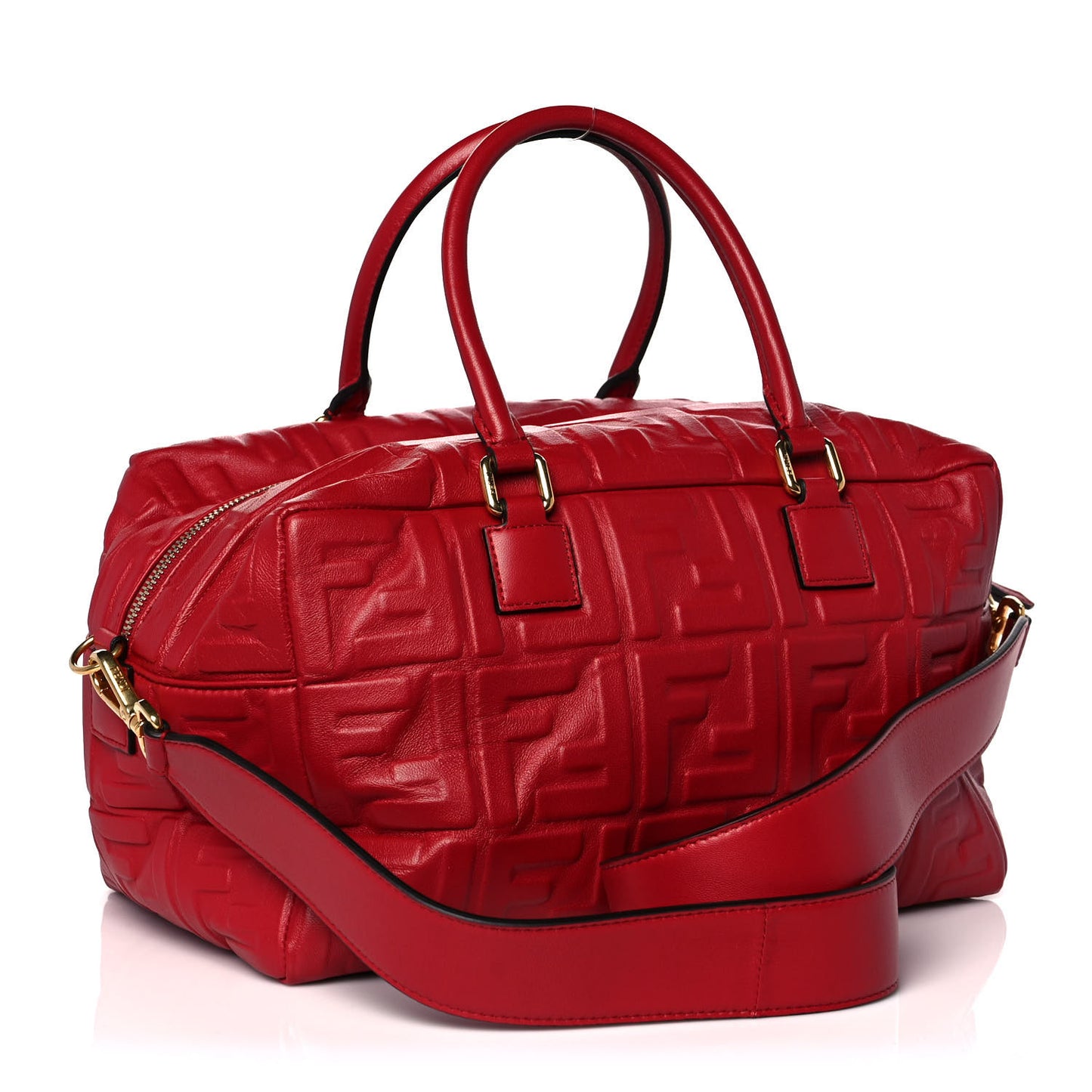 Nappa FF 1974 Embossed Small Boston Fragola