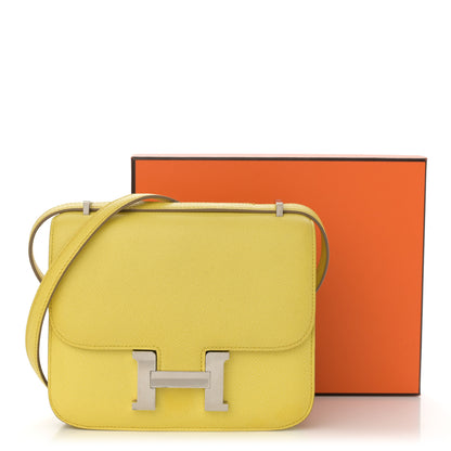 Hermes Epsom Constance 18 Lime 17 of 17