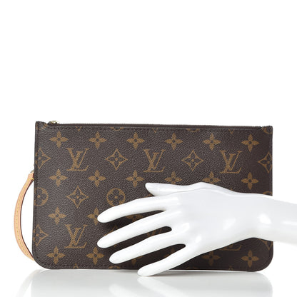 Louis Vuitton Monogram Neverfull MM GM Pochette 2 of 8
