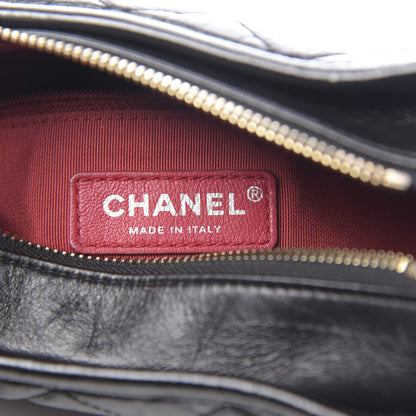 Chanel Aged Calfskin Quilted Small Gabrielle Hobo Black 6 of 12