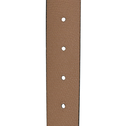 Valentino Garavani Grainy Calfskin Signature VLogo Reversible Belt 85 34 Rubin Rose Cannelle 4 of 4