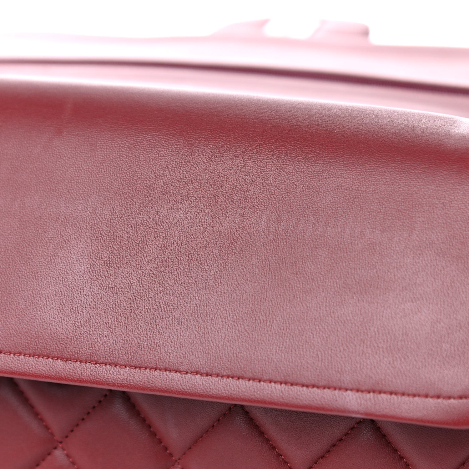 Chanel Lambskin Quilted Jumbo Double Flap Burgundy 17 of 19