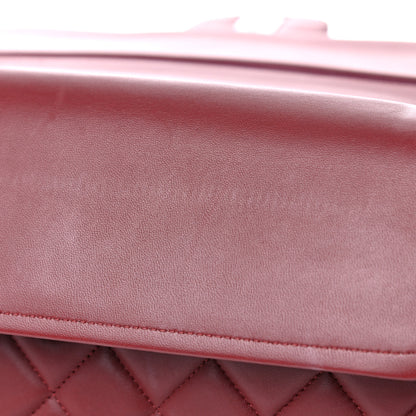 Chanel Lambskin Quilted Jumbo Double Flap Burgundy 17 of 19