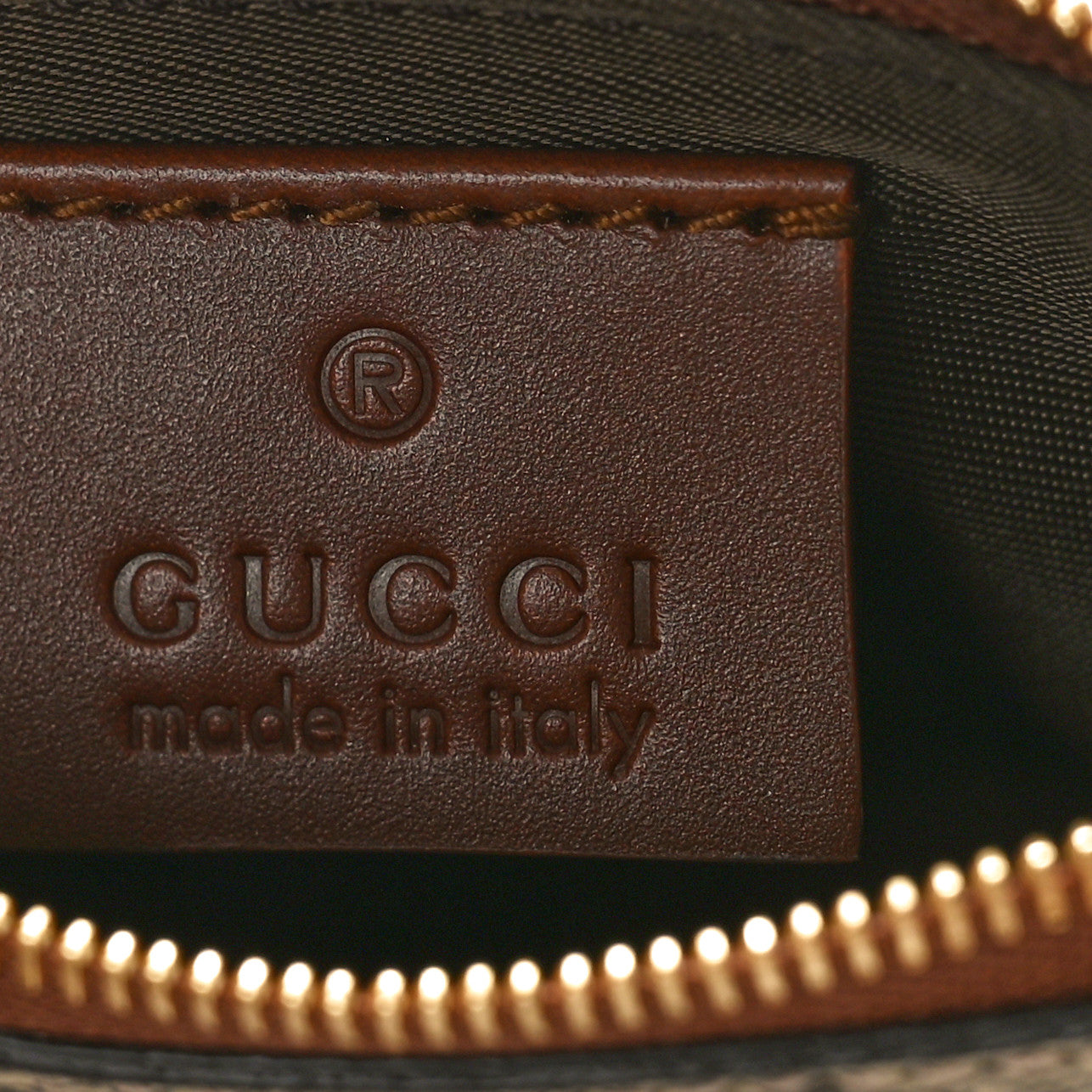 GG Supreme Monogram Key Case Brown