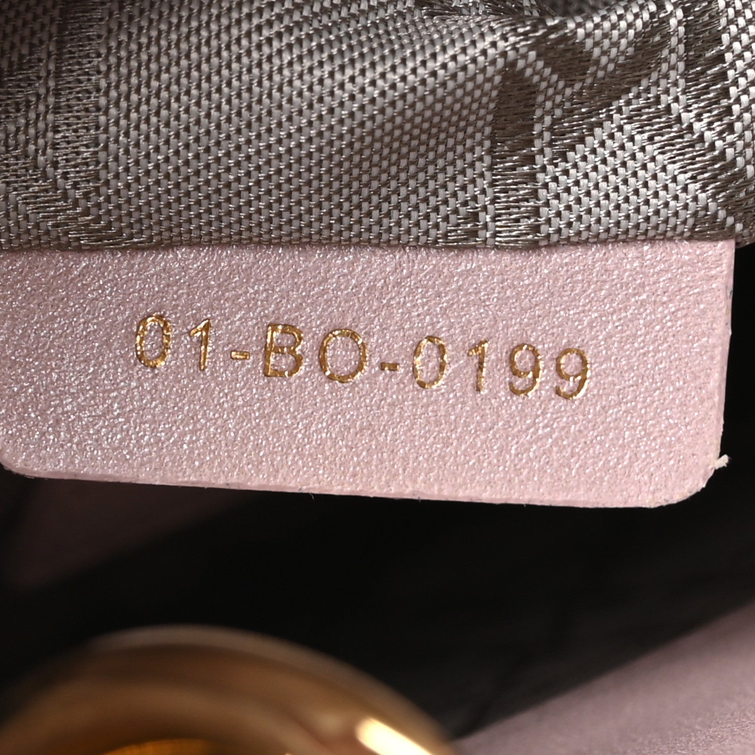 Christian Dior Metallic Lambskin Cannage Mini Lady Dior Lotus 7 of 10