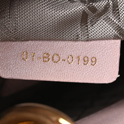 Christian Dior Metallic Lambskin Cannage Mini Lady Dior Lotus 7 of 10