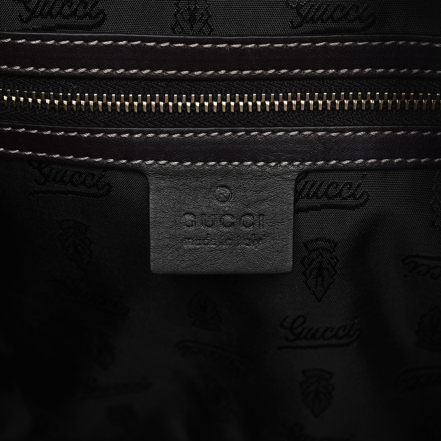 Crystal Monogram Large Hysteria Clutch Brown
