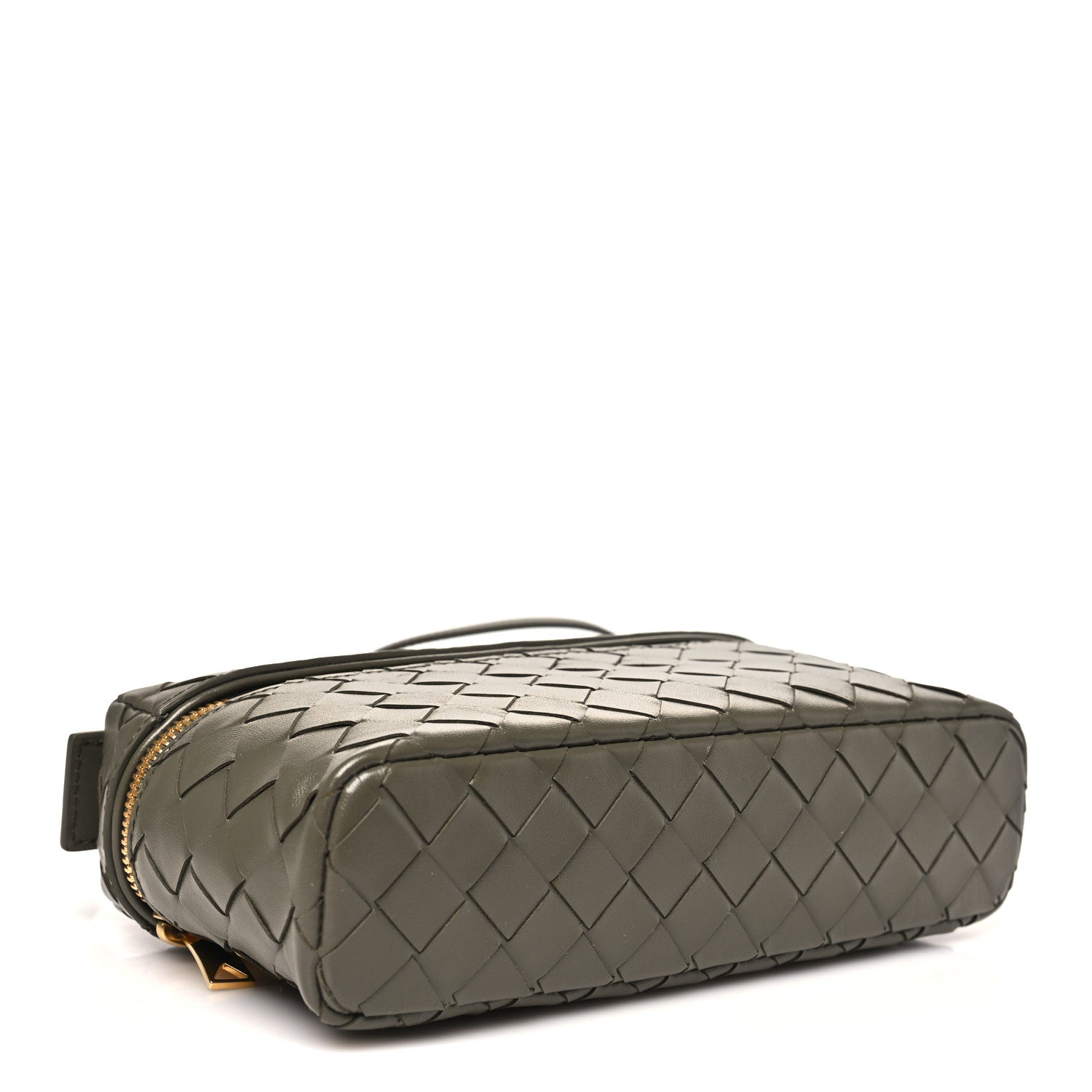 Bottega Veneta ダークグレー ケース Bottega Veneta Calfskin Intrecciato Bang Bang Vanity Case Cypress