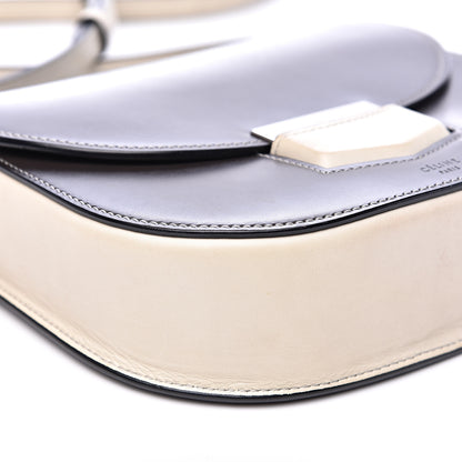 Celine Glazed Calfskin Small Bi-Color Trotteur Dark Grey 8 of 11