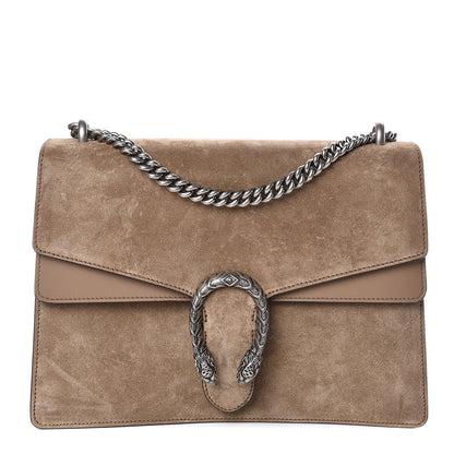 Gucci Suede Medium Dionysus Shoulder Bag Taupe 1 of 9