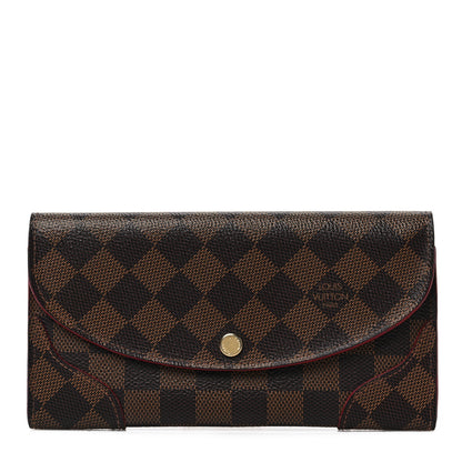 Louis Vuitton Damier Ebene Caissa Wallet Cherry 1 of 7