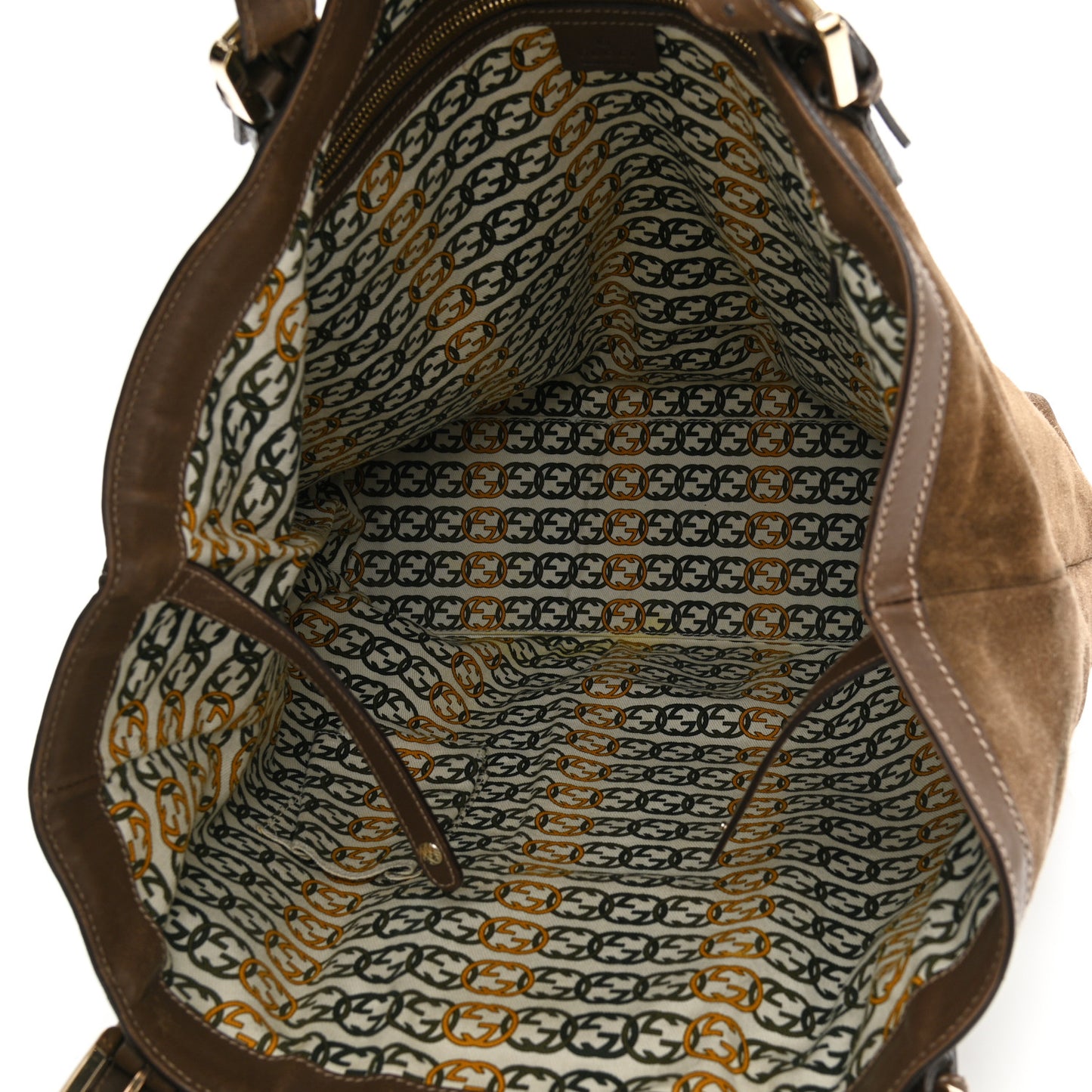 Suede Large Britt Shoulder Bag Brown