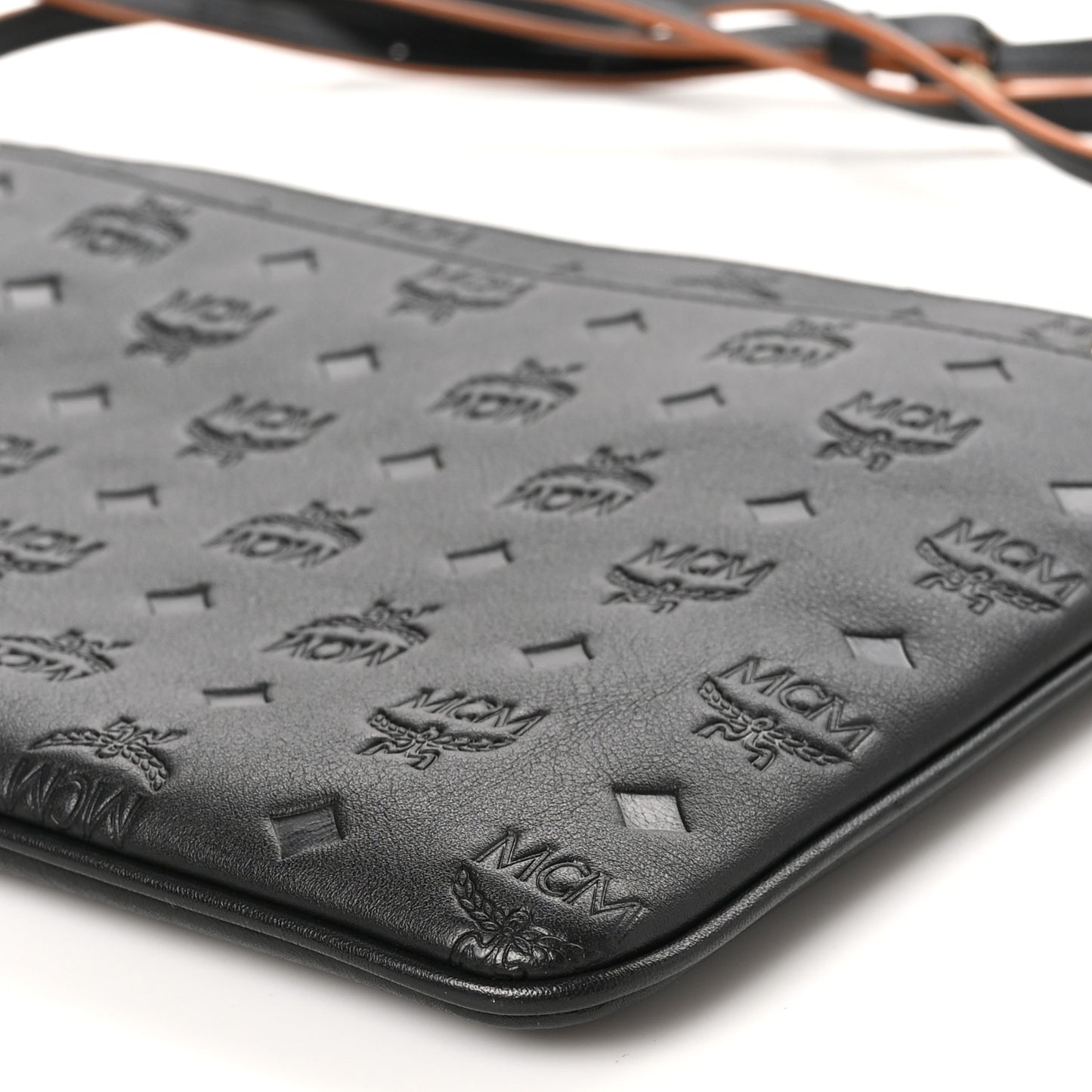 Calfskin Monogram Klara Crossbody Pouch Black