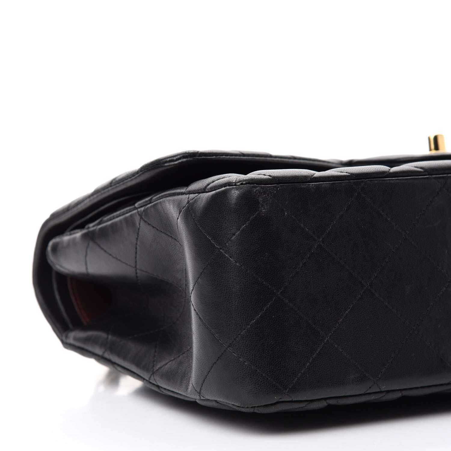 Chanel Lambskin Quilted Jumbo Double Flap Black 7 of 15