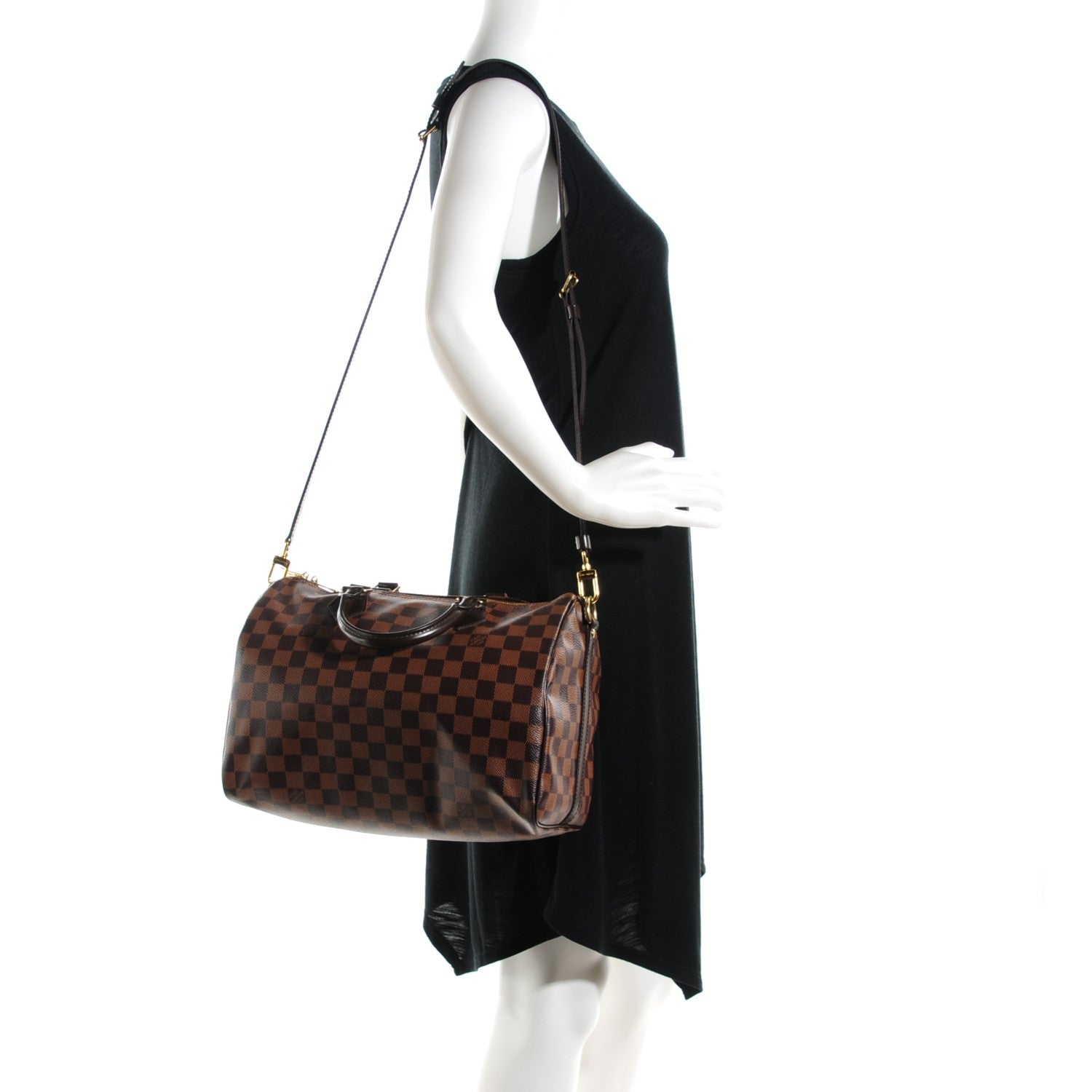 Louis Vuitton Damier Ebene Speedy Bandouliere 30 2 of 9