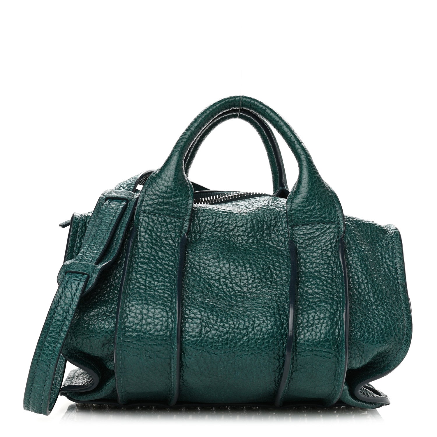 Alexander Wang Pebbled Lambskin Inside Out Rocco Dark Mosaic Rhodium Hardware 1 of 9