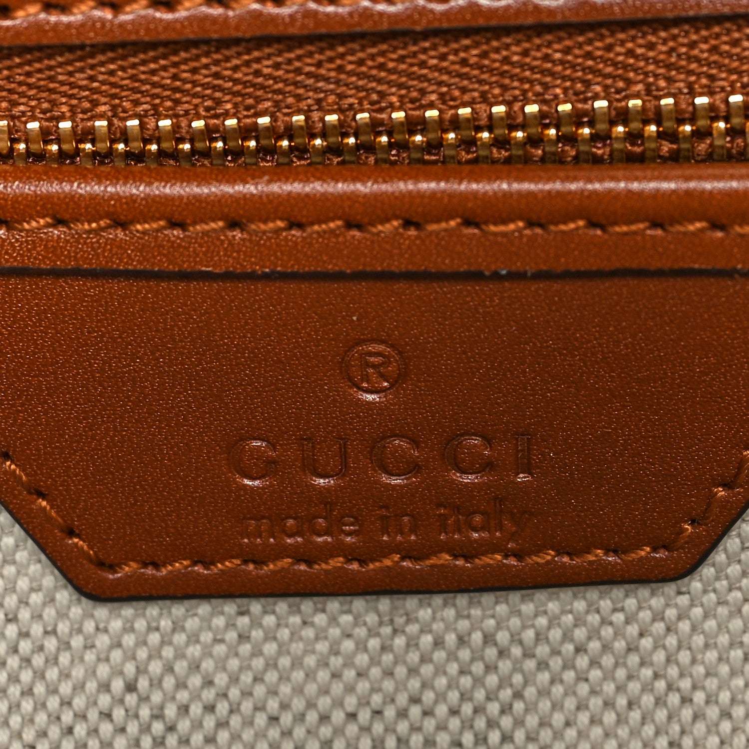 Gucci Calfskin Geometric Print Medium Bamboo 1947 Top Handle Bag Brown 6 of 9