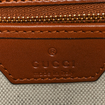 Gucci Calfskin Geometric Print Medium Bamboo 1947 Top Handle Bag Brown 6 of 9