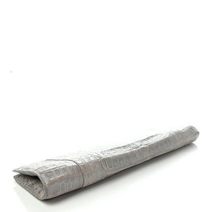 Nancy Gonzalez Crocodile Clutch Grey 3 of 6