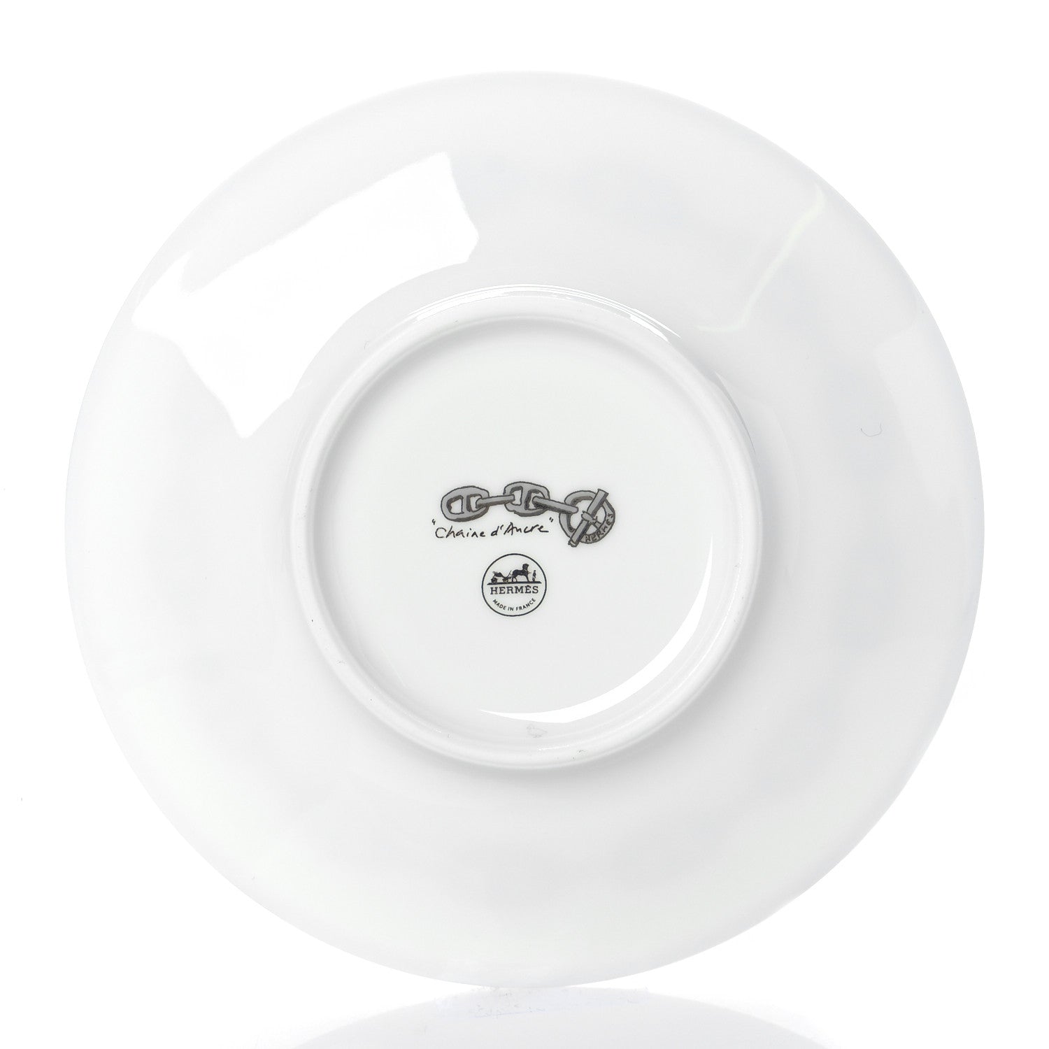 Hermes Porcelain Platinum Chaine d'Ancre Tea Cup and Saucer Set of 2 8 of 11