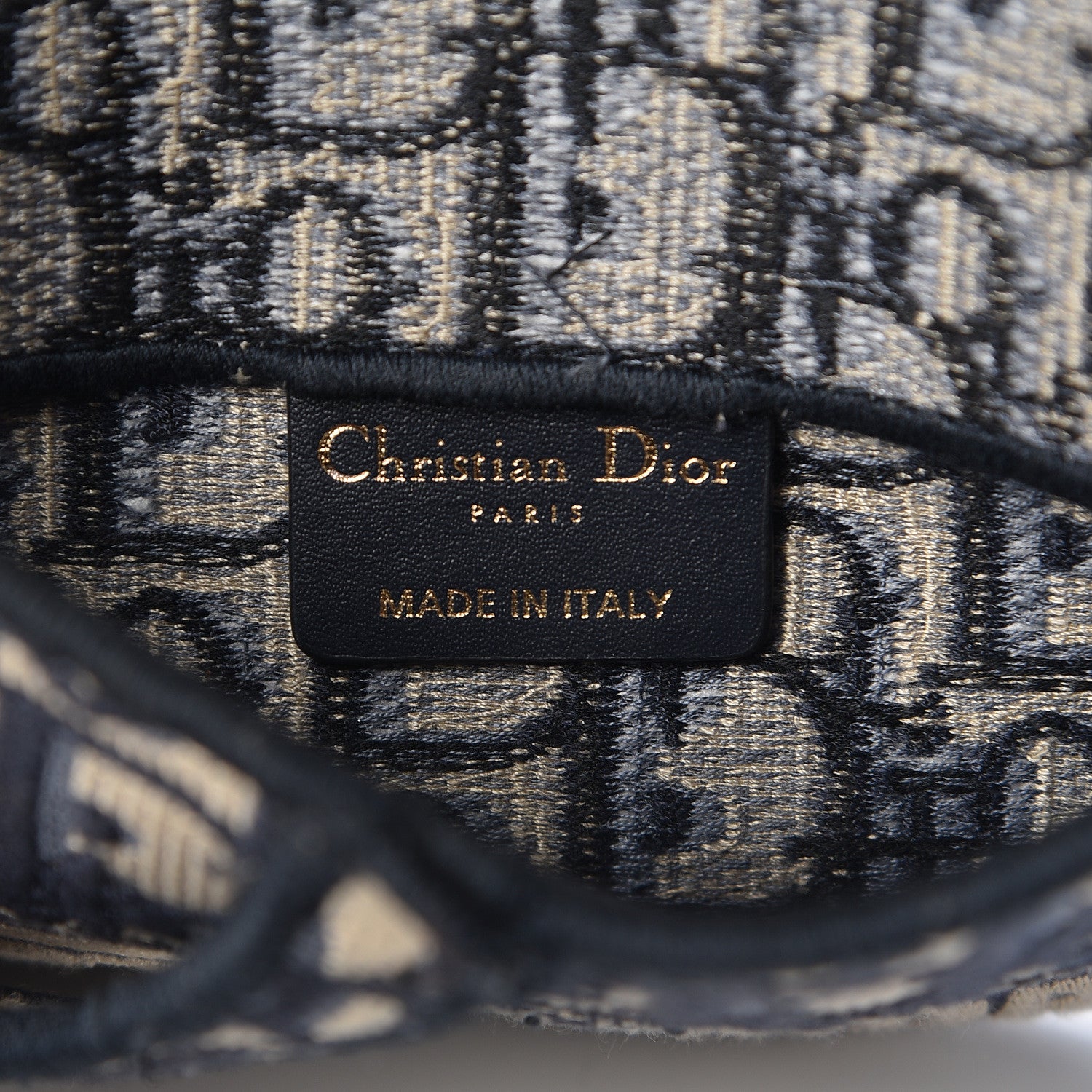 Christian Dior Oblique Saddle Belt Bag Blue 6 of 9