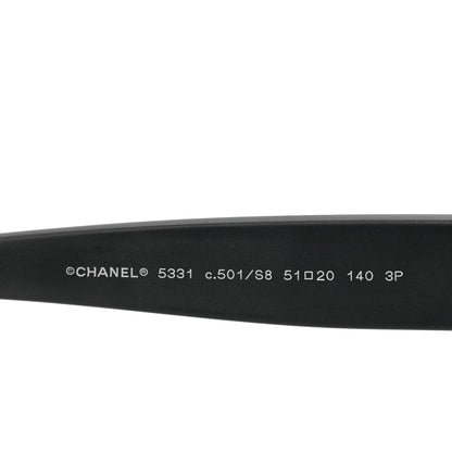 Chanel Acetate Polarized Butterfly Signature Sunglasses 5331 Black 14 of 14
